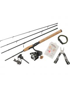 Abu Garcia Diplomat Wilderness Survival haspel-/tillbehörsset 4-delat 6'6" 3-12 g inkl. nylonlina
