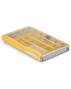 Plano Edge 3700 Jig/Bladed Jig betesask [35.6 x 22.9 x 4.8 cm] grå/gul