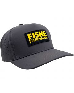 Fiskejournalen Snapback keps med gummipatch grå