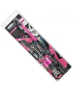 Fladen Vildmark Junior teleskop-/inkapslatset 5'11" 5-20 g [rosa] inkl. spinnare & nylonlina