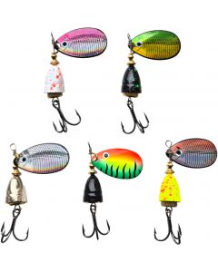 FJ Gear Abborre & Öring spinnarkit 6.0 cm [10 g] blandade färger 5-pack