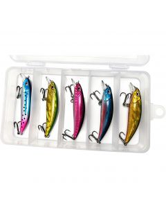FJ Gear Öring & Abborre wobblerset 6.5 cm [5 g] S naturliga färger 5-pack