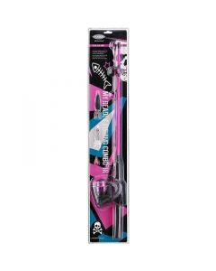 Fladen Fight Junior haspelset 3'11" 5-20 g [rosa] inkl. spinnare, skeddrag & nylonlina