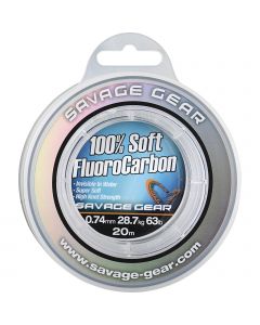 Savage Gear 100% Soft Fluorocarbon-tafsmaterial clear