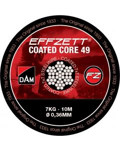 DAM Coated Core49 rostfri stålvajer brun 10 m