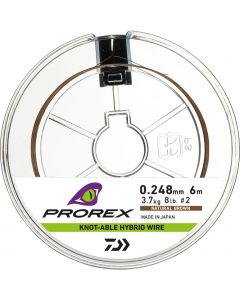Daiwa Prorex Knot-Able Hybrid vajer natural brown 6 m
